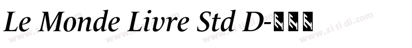 Le Monde Livre Std D字体转换